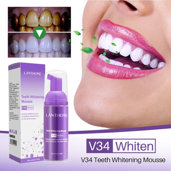 Teeth Whitening Deep Cleaning Cigarette Stains Repair Bright Neutralizes Yellow Tones Dental Plaque And Fresh Breath - Image 4