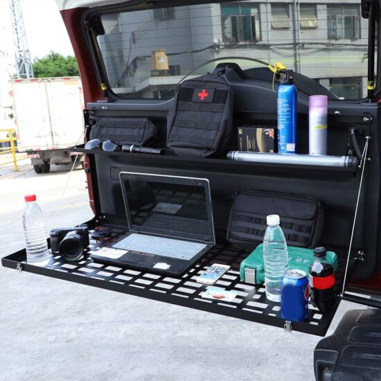 Foldable Table Shelf Storage Cargo Holder For Toyota Fj Cruiser 2007-2021 Auto Part Accessories Aluminum Alloy Tailgate OFF Road