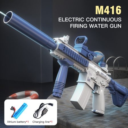 M416 Electric Water Gun Rechargeable Long-Range Continuous Firing Space Party Game Splashing Toy Boy Gift