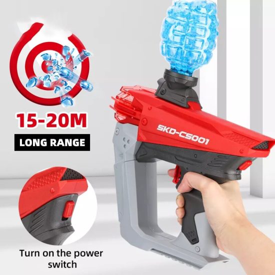 SKD Gel Balls Gun Gel Blaster Led Night Light Water Beads Ball Splatter Shooting Target Toys Guns - Image 2