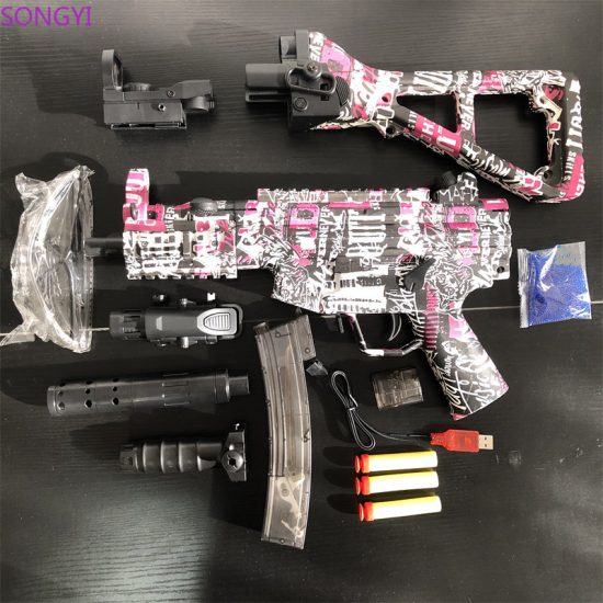 MP5K Manual and Electric 2In1 Gel Bullet Blaster Sports Outdoor Game Toy Gun Boy Mystery Birthday Gift - Image 3