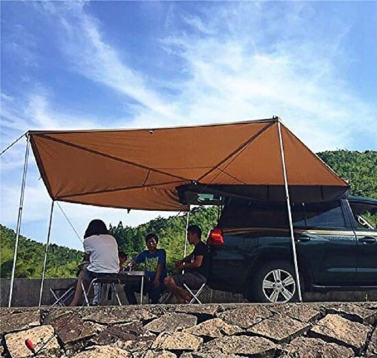 Tent Car Awning 2m in Roof Diameter 2m-2.5m 4 Side Sector Side Sunshade Portable Tent - Image 6