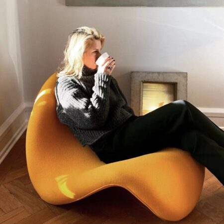 Designer Lazy Sofa Lounge Chair Celebrity Tongue Sofa Chair modern Model Room Wuli Nordic
