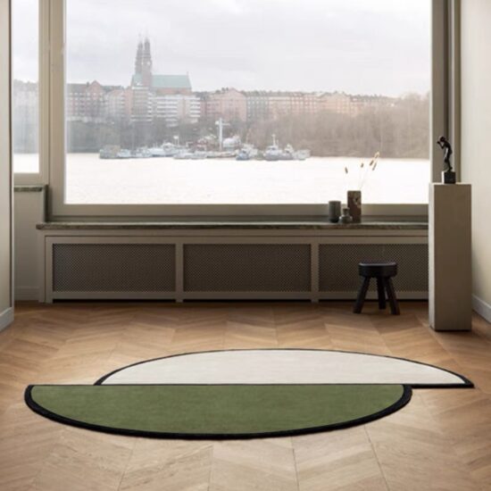 Irregular Staggered Round Carpet For Bedroom Bedside Large Area Fluffy Rugs Cloakroom Floor Mat Sofa Soft Plush Rug - Image 3