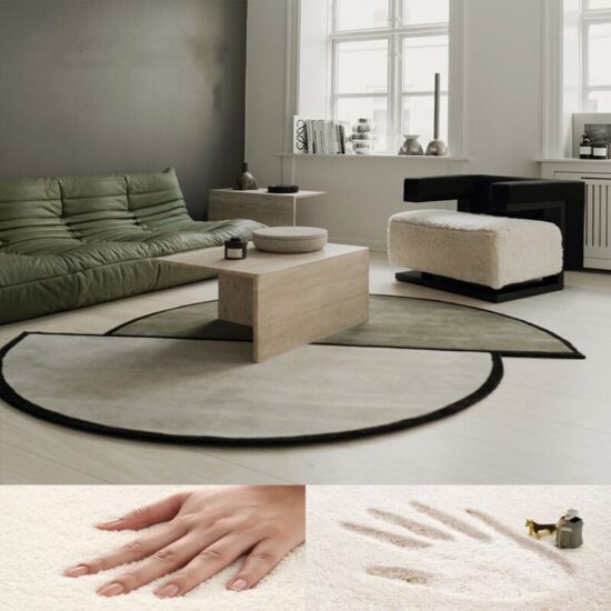 Irregular Staggered Round Carpet For Bedroom Bedside Large Area Fluffy Rugs Cloakroom Floor Mat Sofa Soft Plush Rug