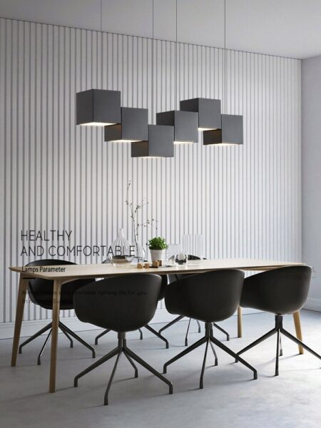 LED chandelier Dining Room Pendant Lights Modern Bar Table Lights Office Pendant lamp Designer Geometric Living Room Lights
