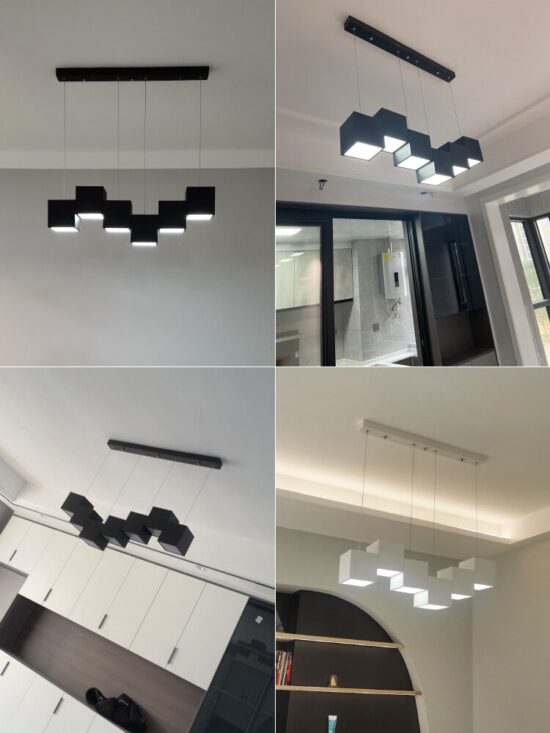 LED chandelier Dining Room Pendant Lights Modern Bar Table Lights Office Pendant lamp Designer Geometric Living Room Lights - Image 3