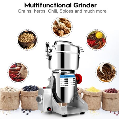 Herb Grinder Coffee Machine Grain Spices Mill Medicine Wheat Mixer Dry Food Grinder Capacity 800G 3000W