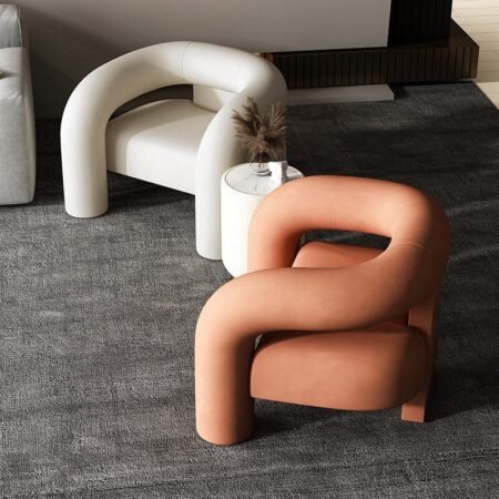 Single Sofa Chair Luxury Leisure Pipe Style Chair Living Room Nordic Bedroom Simple Balcony Sofa