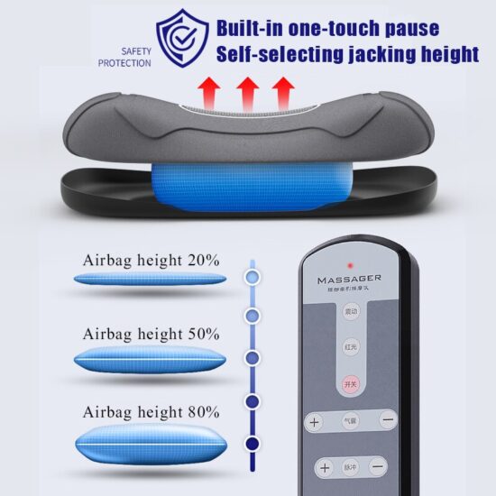 Lumbar Massager For Pain Relief Adjustable Intensity EMS Vibration Intelligent Electric Inflatable Back Posture Corrector - Image 4