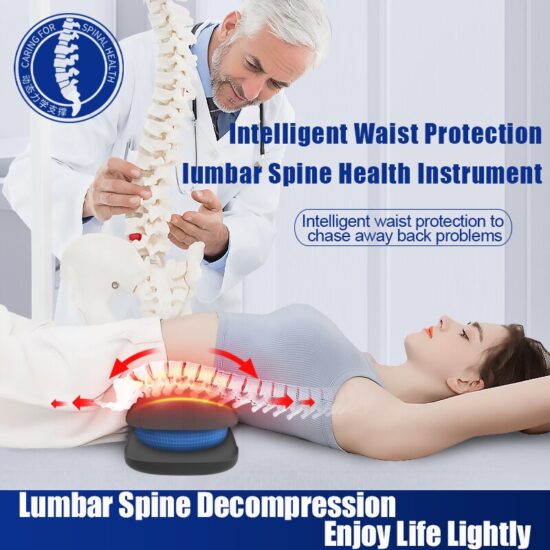 Lumbar Massager For Pain Relief Adjustable Intensity EMS Vibration Intelligent Electric Inflatable Back Posture Corrector - Image 3