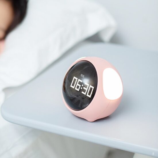 Emotion Clock Cute Expression Alarm Multi Function Digital LED Voice Controlled Light Bedside for Best Gift - Image 2