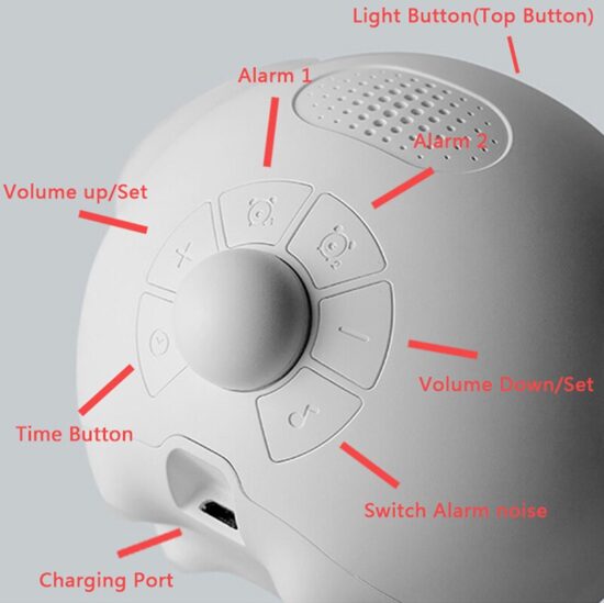 Emotion Clock Cute Expression Alarm Multi Function Digital LED Voice Controlled Light Bedside for Best Gift - Image 4