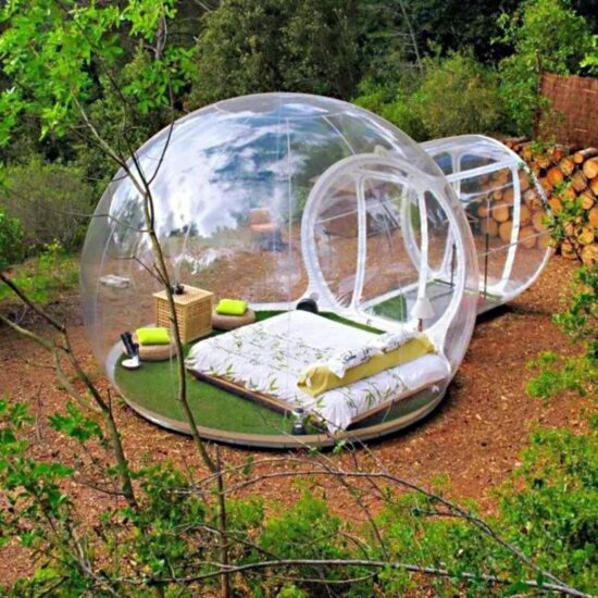 bubble tent Inflatable Dome Transparent camping tent house in The Rain Igloo house for camping 10ft 4M - Image 2