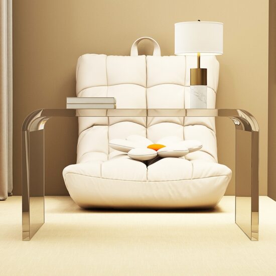 Acrylic Table Household Bedroom Bedside Table Simple and Light Luxury Sofa Side Small Apartment Living Room Design Sense Tea - Image 3