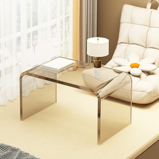 Acrylic Table Household Bedroom Bedside Table Simple and Light Luxury Sofa Side Small Apartment Living Room Design Sense Tea - Image 2
