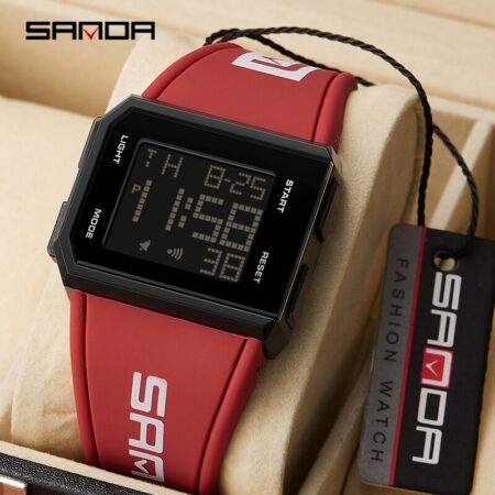 Digital Watch Chronograph Sport Electronic Bracelet 50M Waterproof Wristwatch Alarm Clock Watches