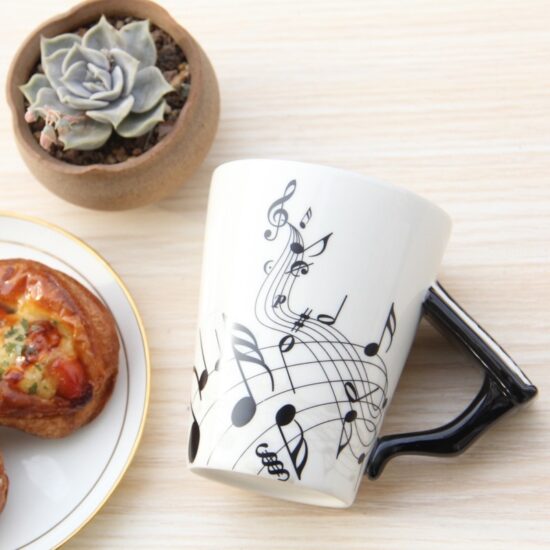 Music Mug Creative Guitar Violin Style Ceramic Mug with Handle Novelty Gifts 240ml/400ml - Image 3