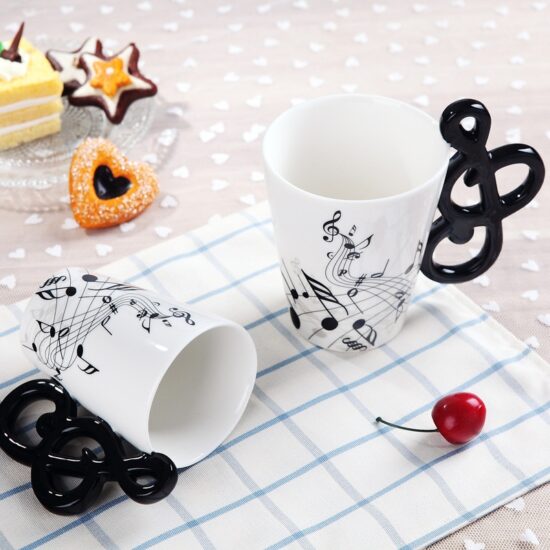 Music Mug Creative Guitar Violin Style Ceramic Mug with Handle Novelty Gifts 240ml/400ml - Image 4