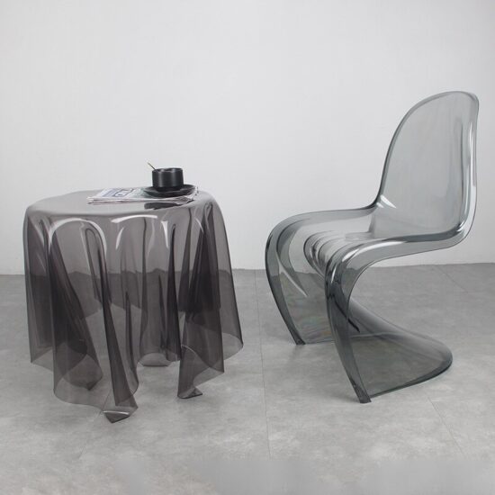 Floating Corner Table Acrylic Modern Side Table European Style Living Room Small Round Creative Tea Table - Image 3