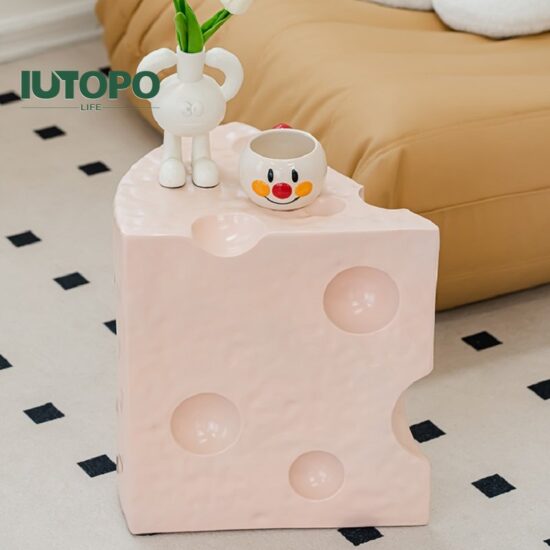 Cheese Table Hamburger Table Living Room Pouf Coffee Side Ice cream corn Table - Image 2