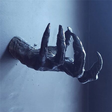 Witch's Hand Statues Creative Resin Ornament Aesthetic Wall Keys Hanging Rack Bag Hangers Wall Art Sculptures