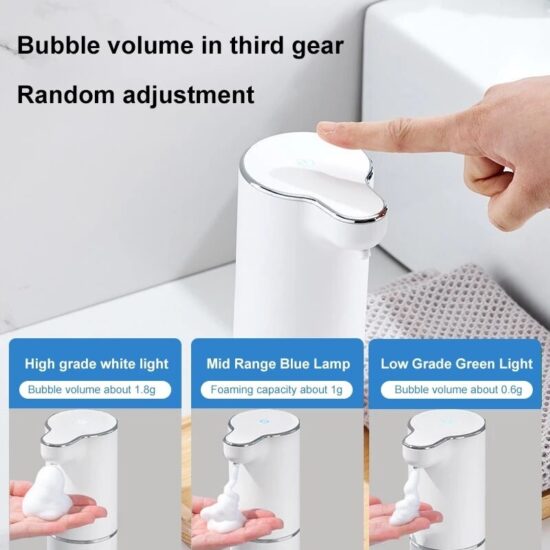 ⁦Automatic Foam Soap Dispensers Smart Machine Infrared Pump Hand Sanitizer 300ML⁩ - الصورة ⁦4⁩