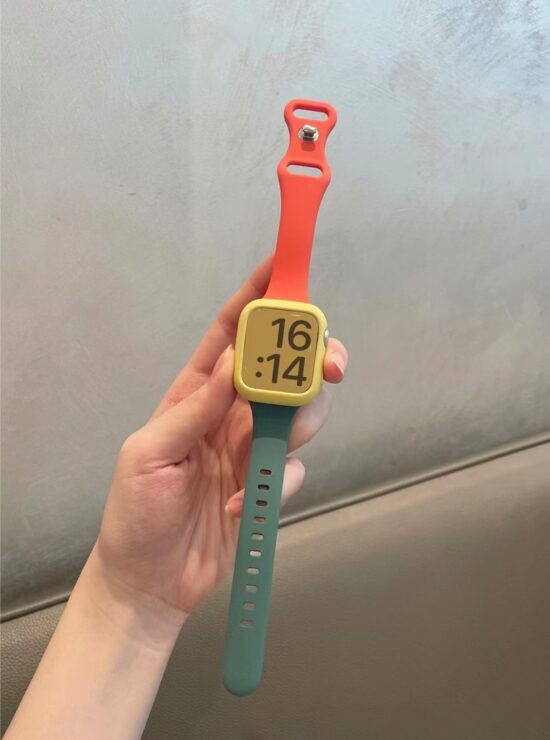 Strap for Apple Watch Band 49Ultra 8SE 41/45mm Rubber Loop for Iwatch 38/42 40/44mm Popular Slim Silicone - Image 2