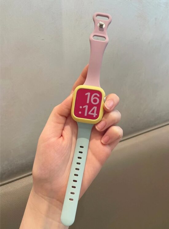 Strap for Apple Watch Band 49Ultra 8SE 41/45mm Rubber Loop for Iwatch 38/42 40/44mm Popular Slim Silicone - Image 4