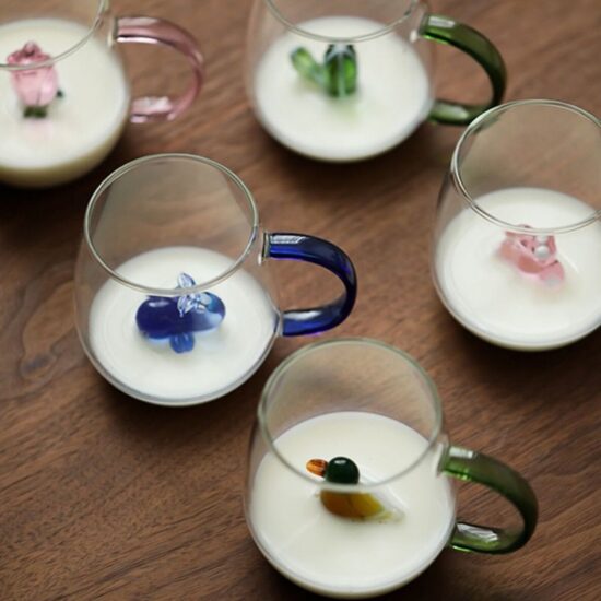 3D Glass Mug Cute Cartoon Animal Inside The Cup With Handle For Milk Tea Cups And Novelty Gifts - Image 5