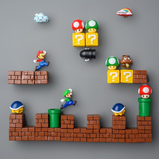 Magnet Stickers Anime Super Mario Game Character Fridge Decorations Photo Wall Novelty Cute Souvenir Xmas Gifts - Image 2