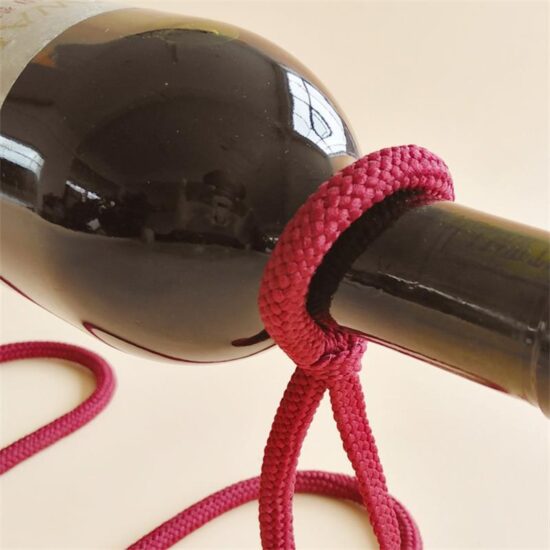 Wine Bottle Holder Rope Wine Rack Serpentine Bar Cabinet Display Stand Shelf Gifts Table Decor Creative Suspended - Image 5