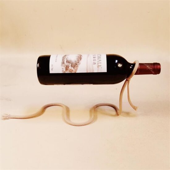 Wine Bottle Holder Rope Wine Rack Serpentine Bar Cabinet Display Stand Shelf Gifts Table Decor Creative Suspended - Image 3