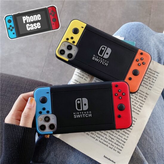 Phone Case for Iphone Creative Switch Game Console Style Silicone Protection Cover Gift