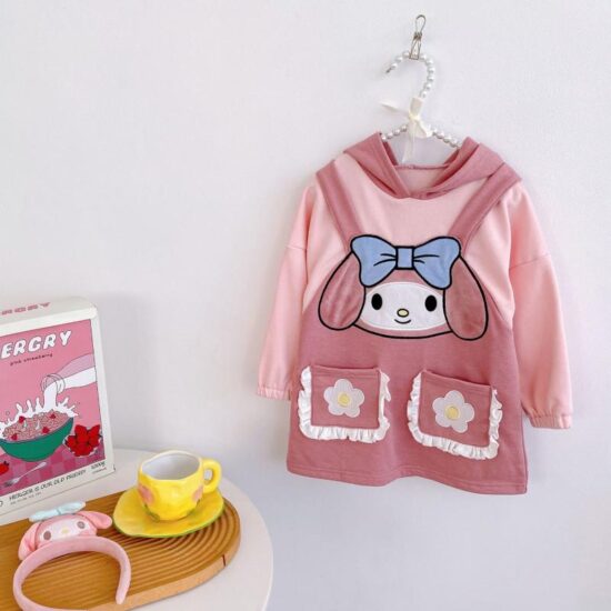Anime Peripheral Children's Sweater Cute Anime Hoodie Soft Comfortable and Breathable Sanrio's Hello Kitty My Melody - Image 5