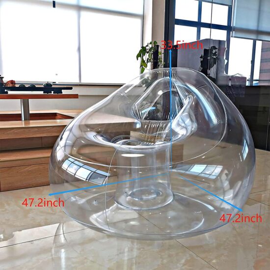 Inflatable Sofa Portable Folding Chair Sleeping Bag Waterproof Ultralight-Transparent Air Bed Camping Fast-Folding Beach Lazy Bags - Image 2