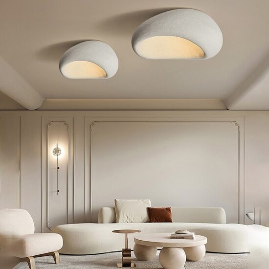 Led Ceiling Lamps Chandelier Cream Style, Bedroom Ceiling Lights Lustre Decor Led Lamp Fixtures Nordic Minimalist - Image 3