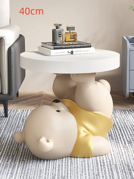 Statue Bear Side Table Living Room Coffee Sofa Corner Table Room Decor Bedside Cupboard Home Decor Vigorous