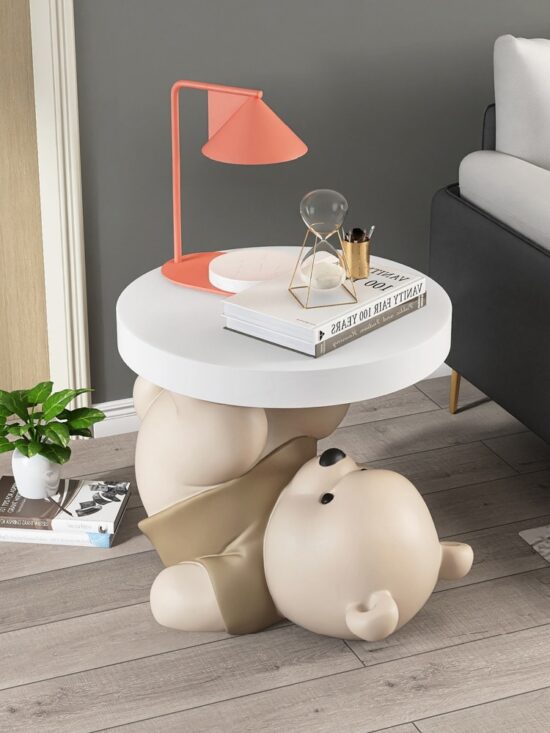 Statue Bear Side Table Living Room Coffee Sofa Corner Table Room Decor Bedside Cupboard Home Decor Vigorous - Image 2