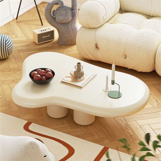 Cloud Table Shape For Living Room Coffee High Gloss Storage Nordic Household Simple Modern Tea Table Small Apartment Table