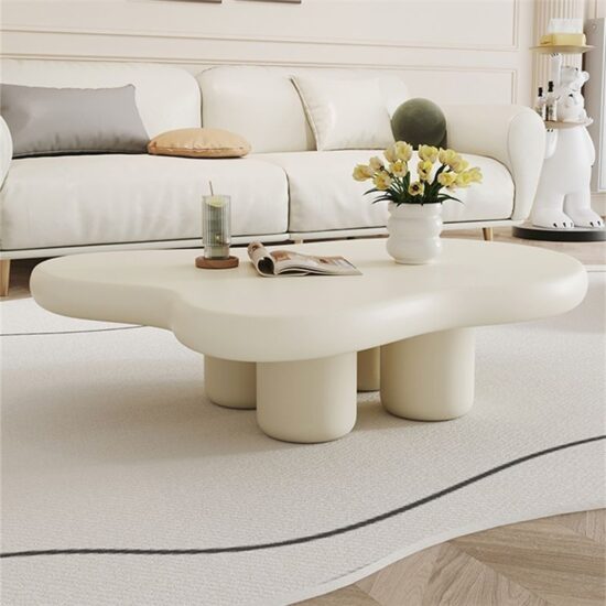 Cloud Table Shape For Living Room Coffee High Gloss Storage Nordic Household Simple Modern Tea Table Small Apartment Table - Image 3