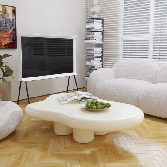 Cloud Table Shape For Living Room Coffee High Gloss Storage Nordic Household Simple Modern Tea Table Small Apartment Table - Image 2