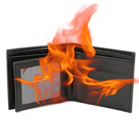 Wallet Flame Fire Trick Magician Props Street Stage Show Profession Decor Performance Money Card Billfold Storage Pouch