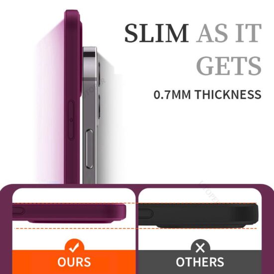 Phone Case For iPhone UTOPER Square Liquid Silicone With Microfiber Strong Protection Back Cover - Image 4