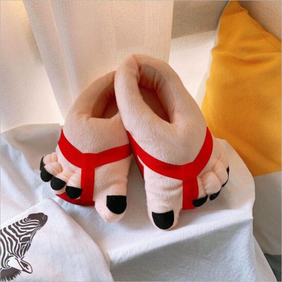 Funny Shoes Big Feet Flats Slipper Lightweight FlipFlop Couple Footwear One Size zapatillas de casa - Image 2