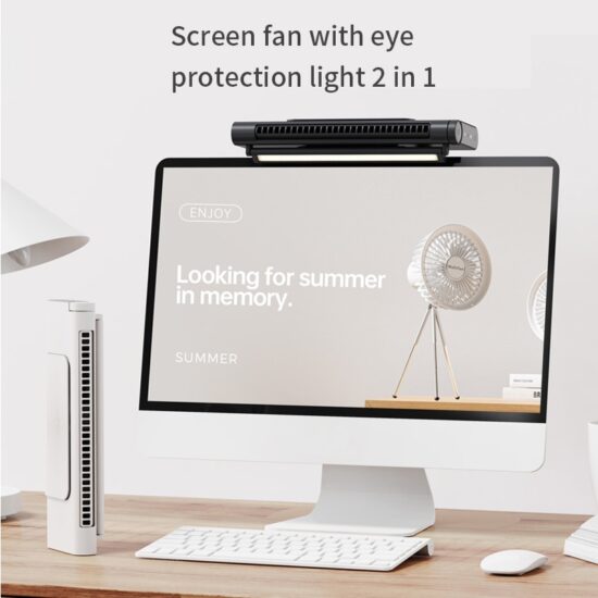 Portable Air Conditioner Rechargeable Electric fan Adjustable Misting Air Cooler Night Light Quiet - Image 4