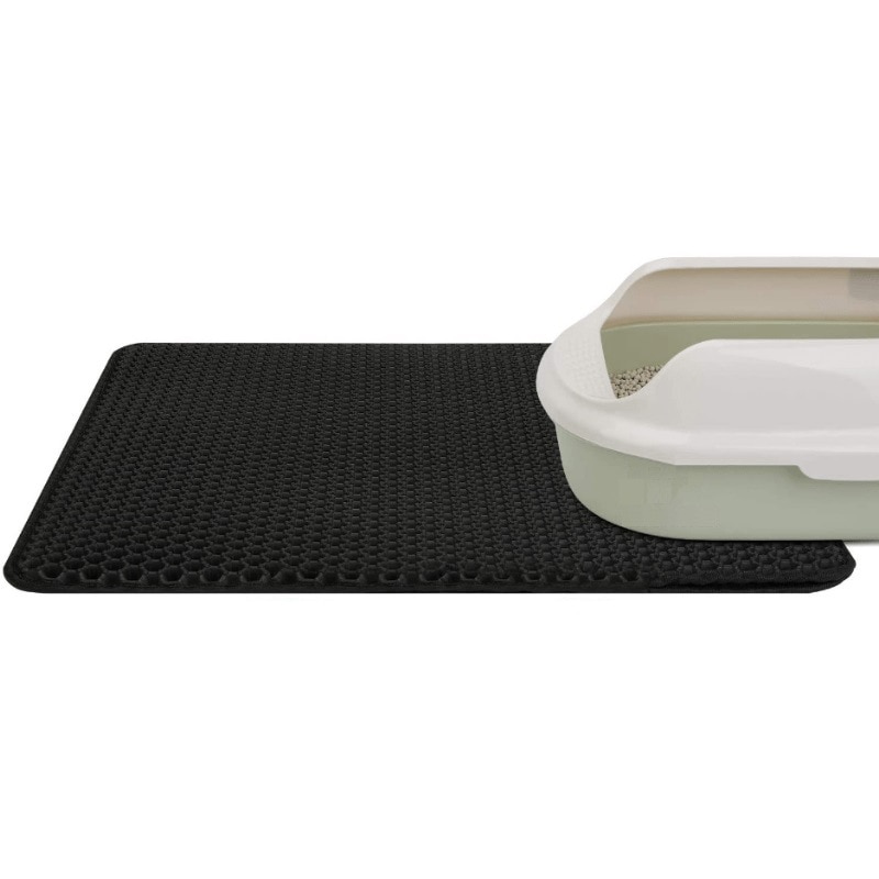 Cat Litter Mat With Gift Double Layer Waterproof Pet Litter Box Mat Non-slip Sand Cat Pad Washable