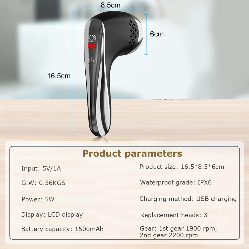 Electric Foot Rasp Electric Pedicure Foot Sander Rechargeable IPX7 Waterproof to Eliminate Feet Dead Skin and Calluses
