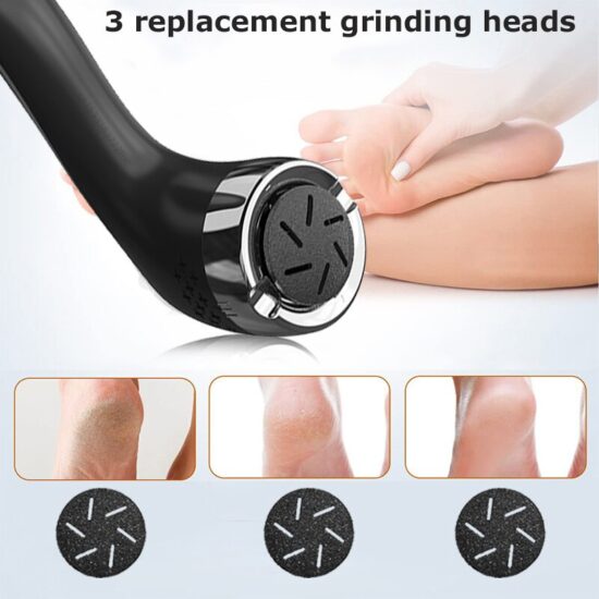 Electric Foot Rasp Electric Pedicure Foot Sander Rechargeable IPX7 Waterproof to Eliminate Feet Dead Skin and Calluses - Image 3
