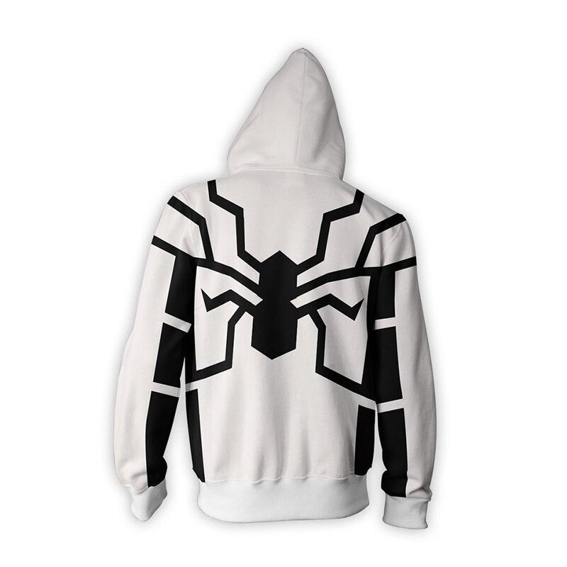 Miles Morales Spiderman Cosplay Costumes Jacket Hoodies Zipper Sweatshirt Peter Parker iron man Hoodie Hat Coats